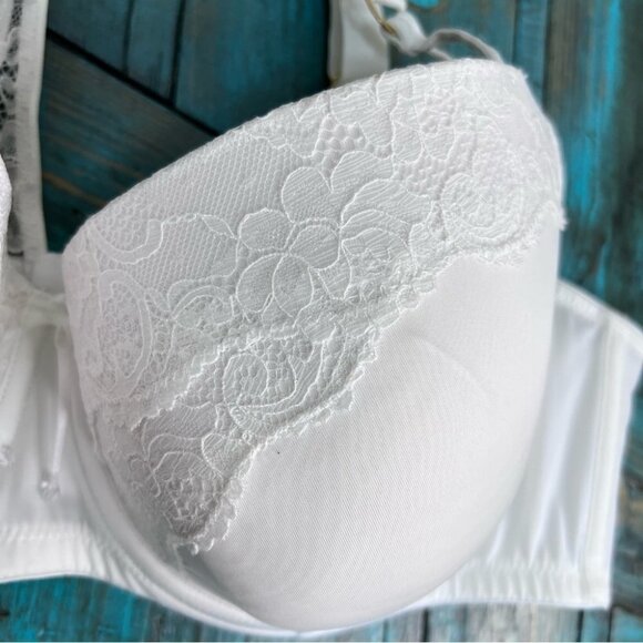 ADDITION Elle Ashley Graham Lace Thin  Micro Fiber Showstopper Bra Size 42DD​ - Picture 5 of 13